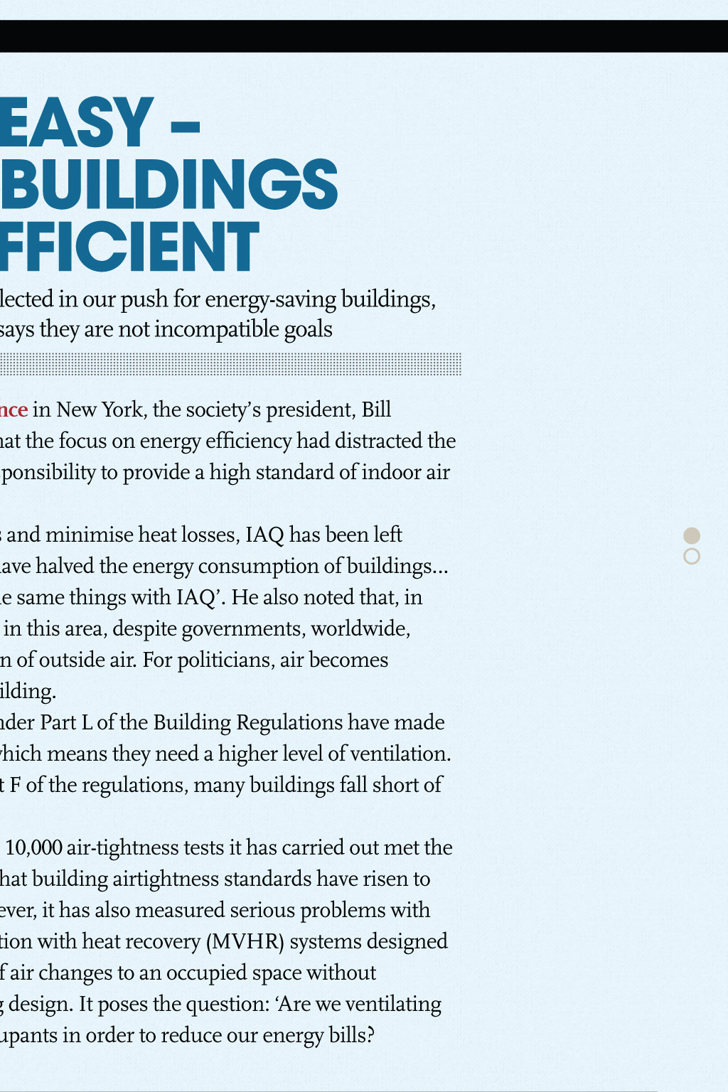 Breathe Easy Healthy Buildings Can Be Efficient Cibse Journal