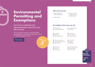 CIWM Resource and Waste Management Courses Training Brochure