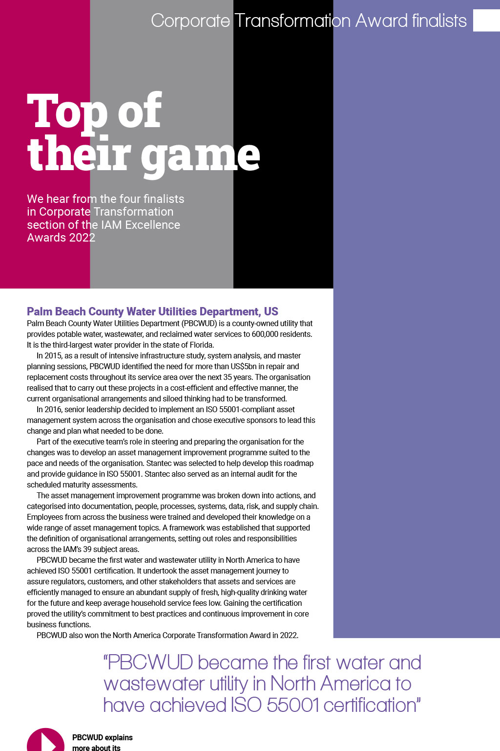 Corporate Transformation Award finalists