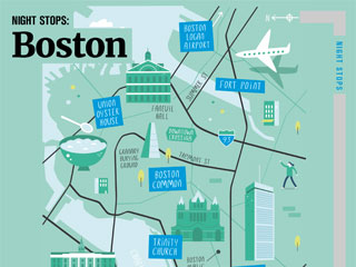 Night stops: Boston