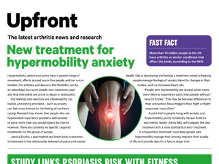 The latest arthritis news and research  New treatment for hypermobility anxiety