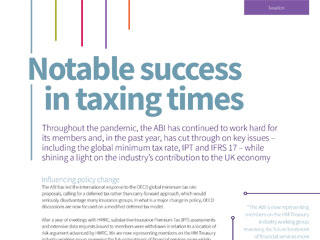 Notable success in taxing times