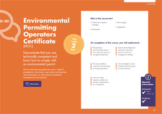 CIWM Resource and Waste Management Courses Training Brochure