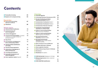 CIWM Resource and Waste Management Courses Training Brochure