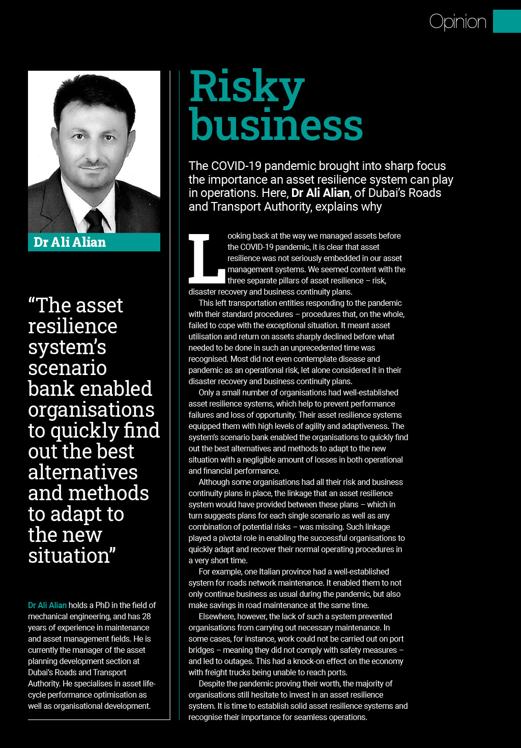 Opinion: Risky business