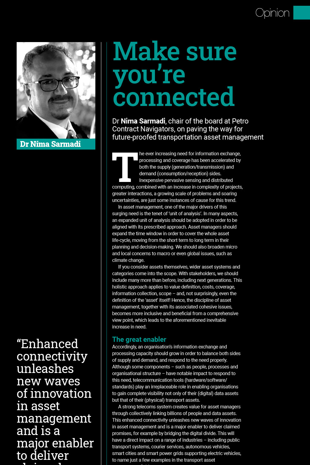 Opinion: Dr Nima Sarmadi