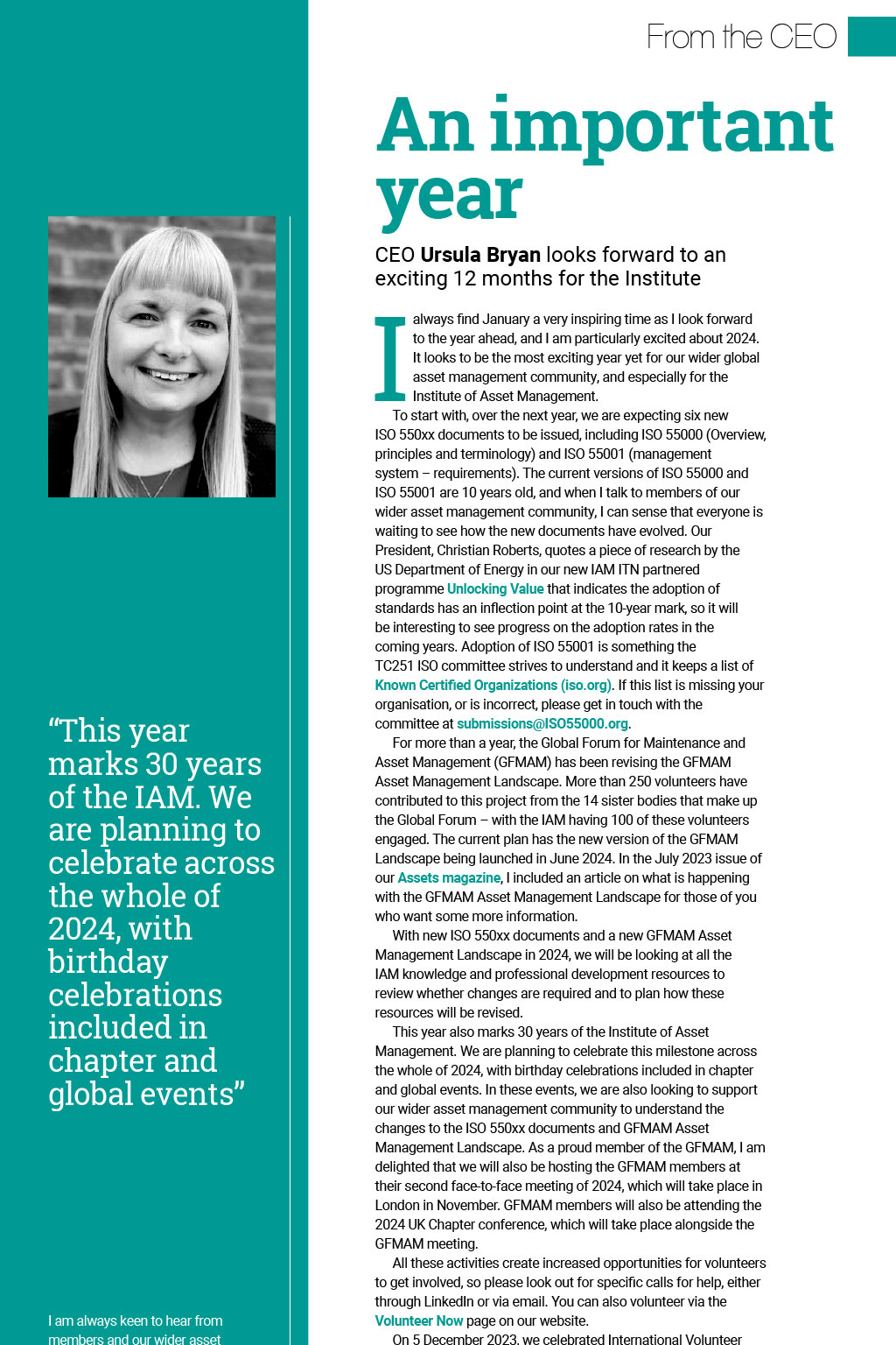 From the CEO – The keys to success