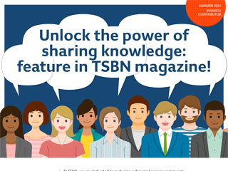 Unlock the power of sharing knowledge: feature in TSBN magazine! - TSBN
