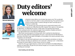 Duty editors’ Welcome