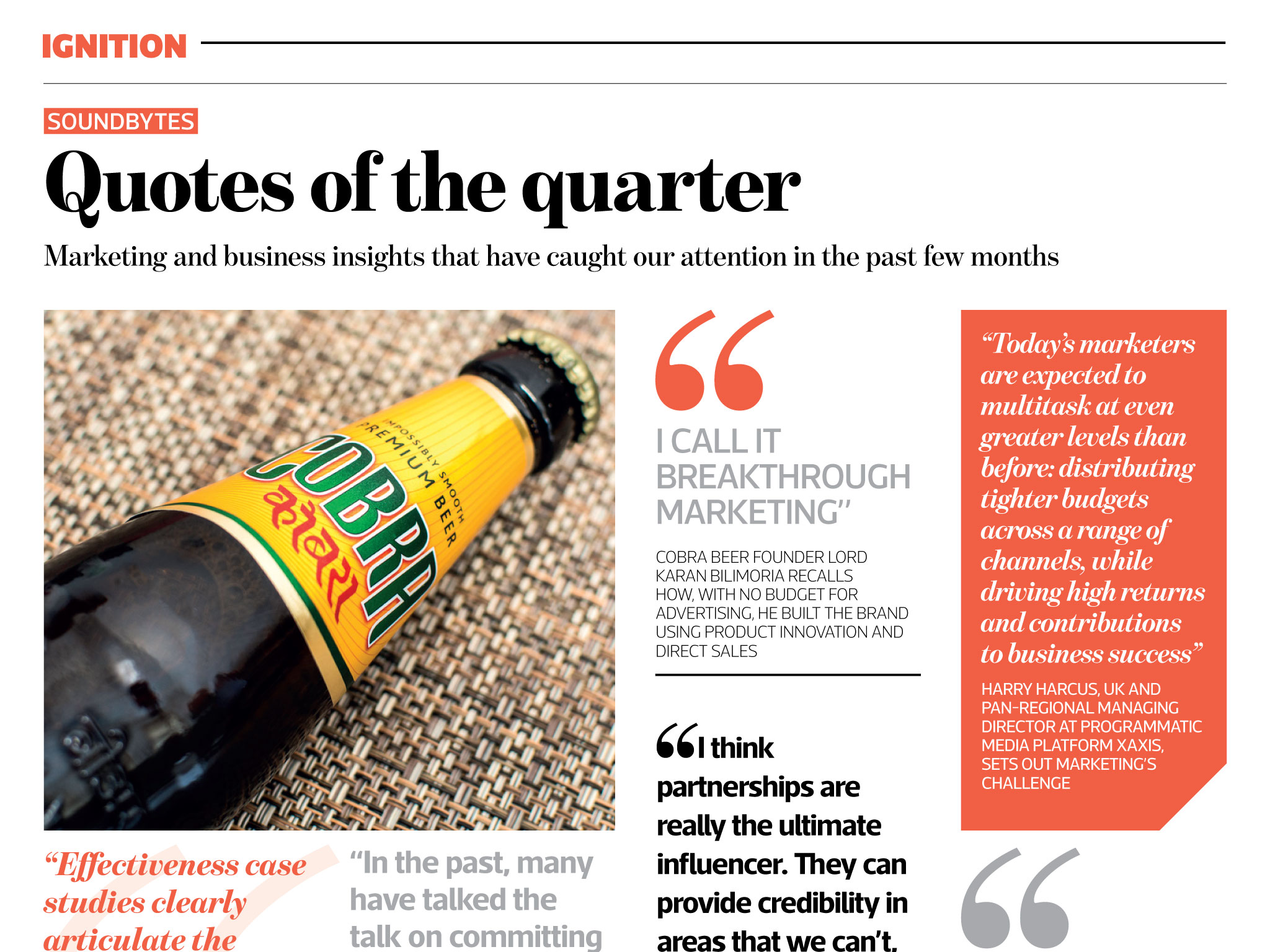 Catalyst Issue 13 Ignition Quotes