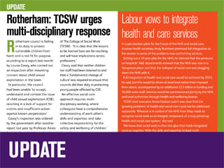 Rotherham: TCSW urges multi-disciplinary response