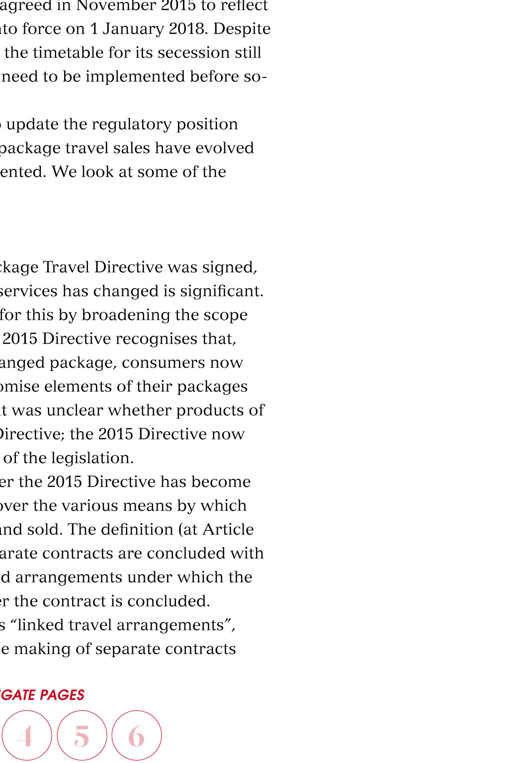 travel package directive