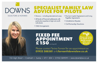SPECIALIST FAMILY LAW ADVICE FOR PILOTS