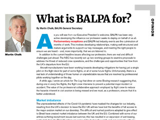 OPINION  What is BALPA for?