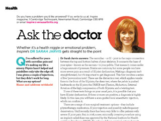 Ask the doctor