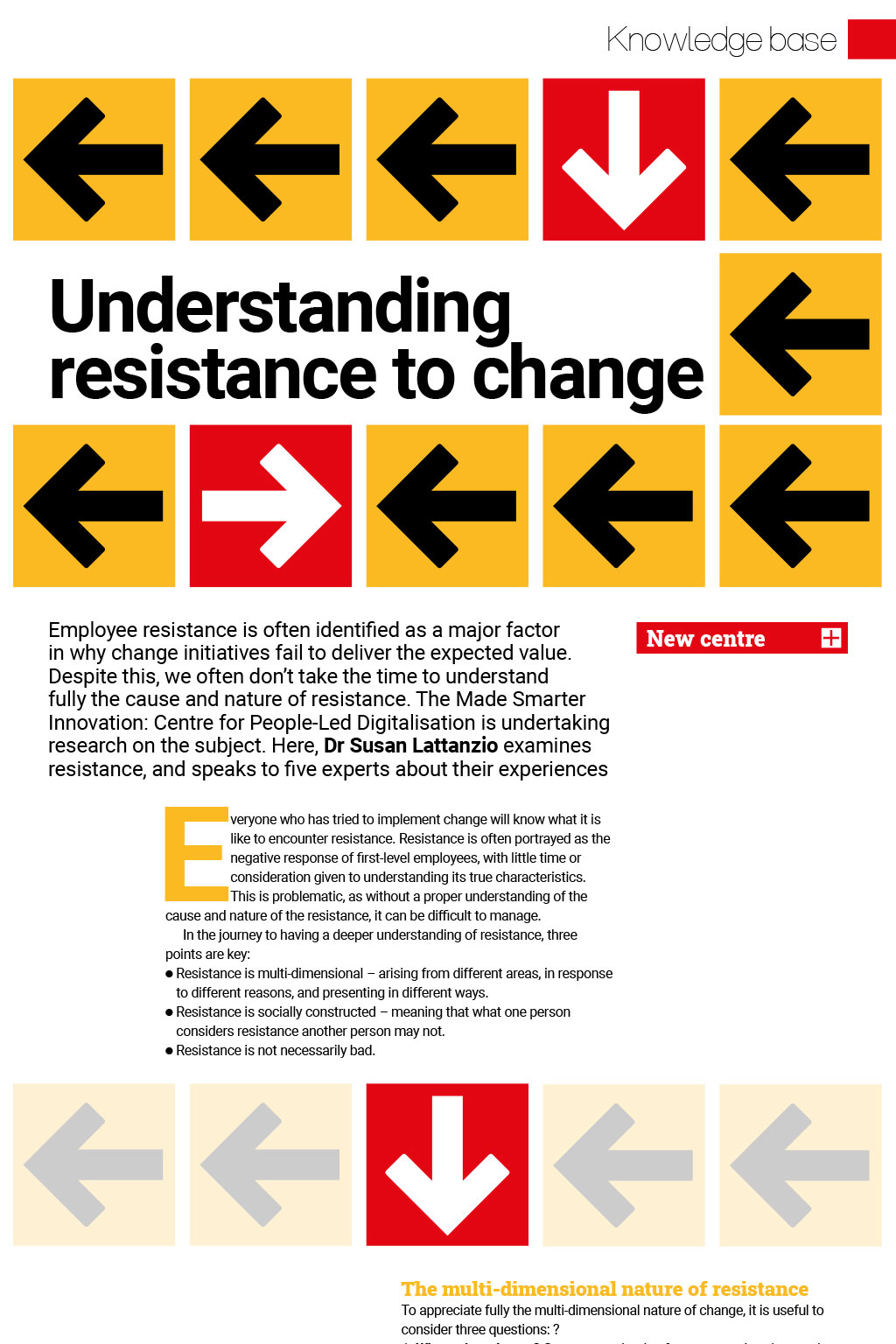 Understanding resistance to change