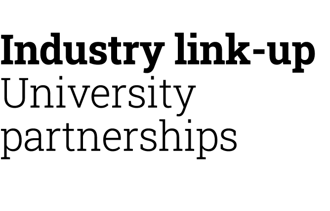 Industry link-up University partnerships 