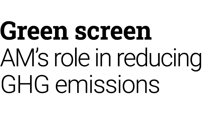 Green screen AM’s role in reducing GHG emissions