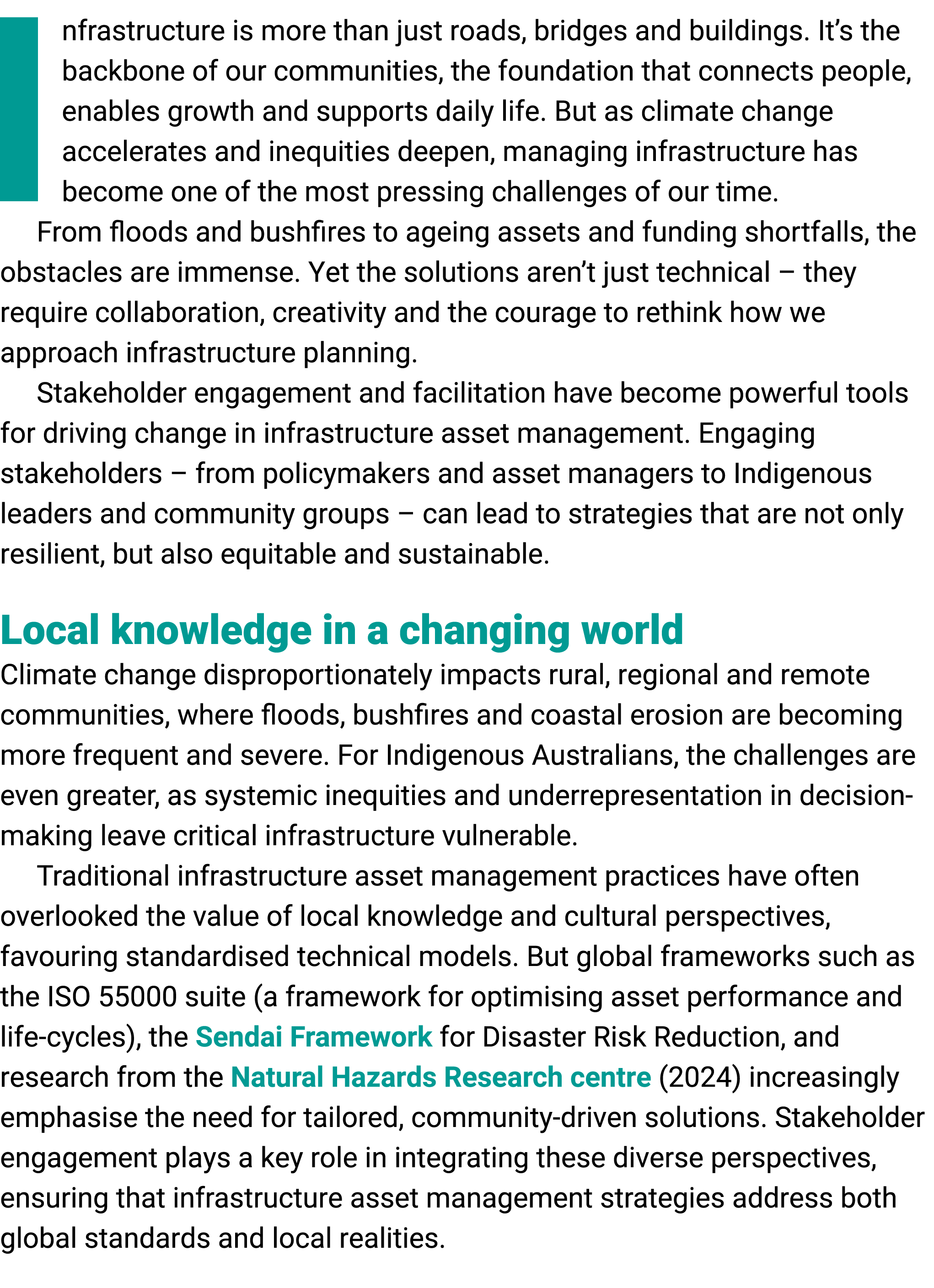 Infrastructure is more than just roads, bridges﻿ and buildings. It’s the backbone of our communities, the foundation ...