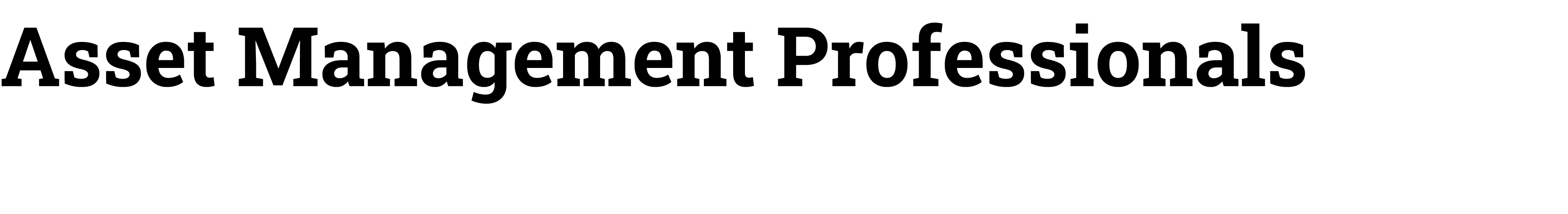 Asset Management Professionals