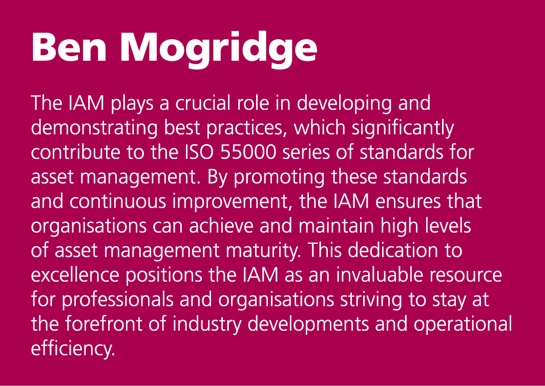 Ben Mogridge The IAM plays a crucial role in developing and demonstrating best practices, which significantly contri...