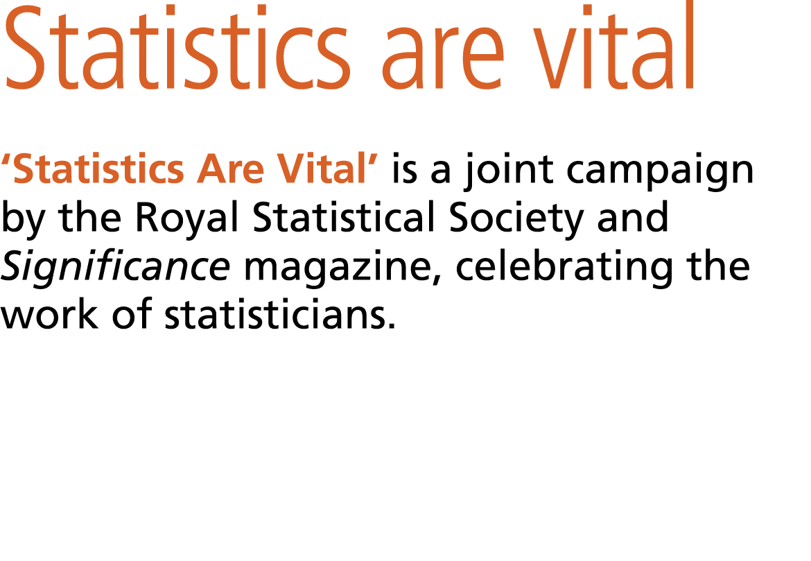 Statistics are vital ‘Statistics Are Vital’ is a joint campaign by the Royal Statistical Society and Significance ma...