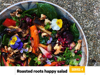 Food - Roasted roots happy salad
